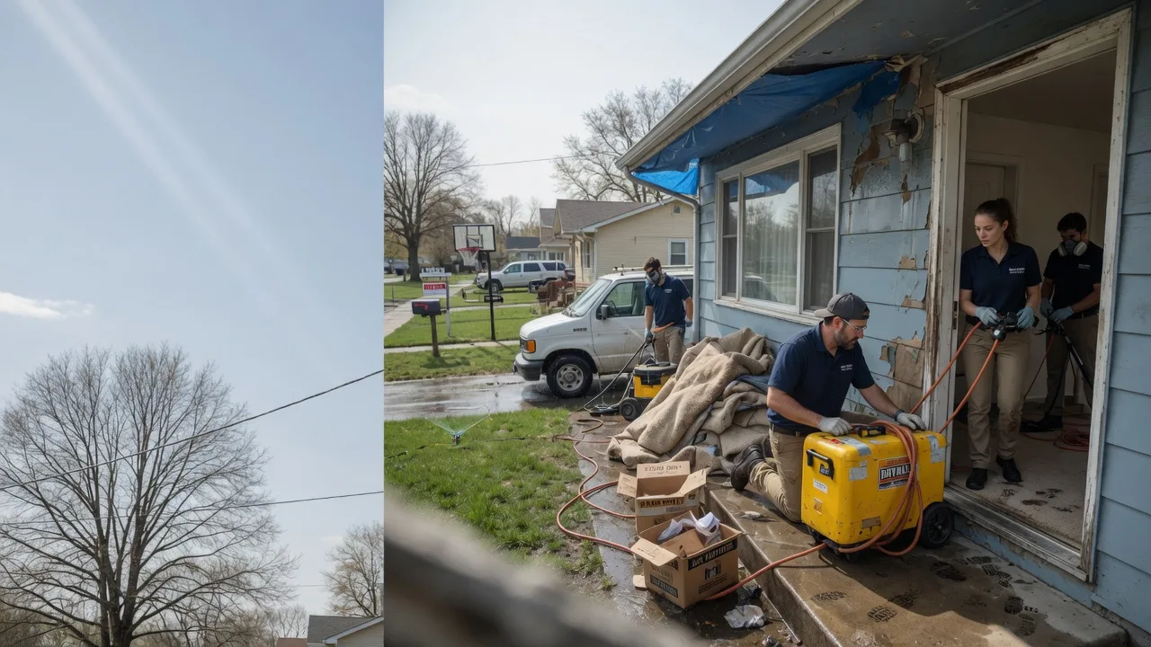 Basement Flood Cleanup in Divernon, IL near me